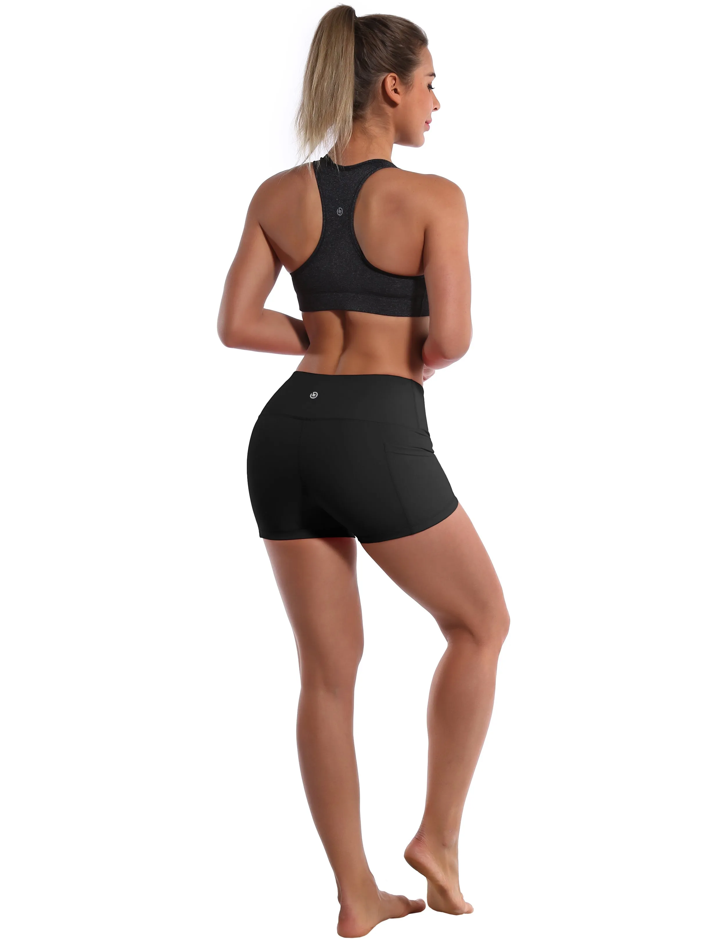 2.5" Side Pockets Running Shorts black_Running