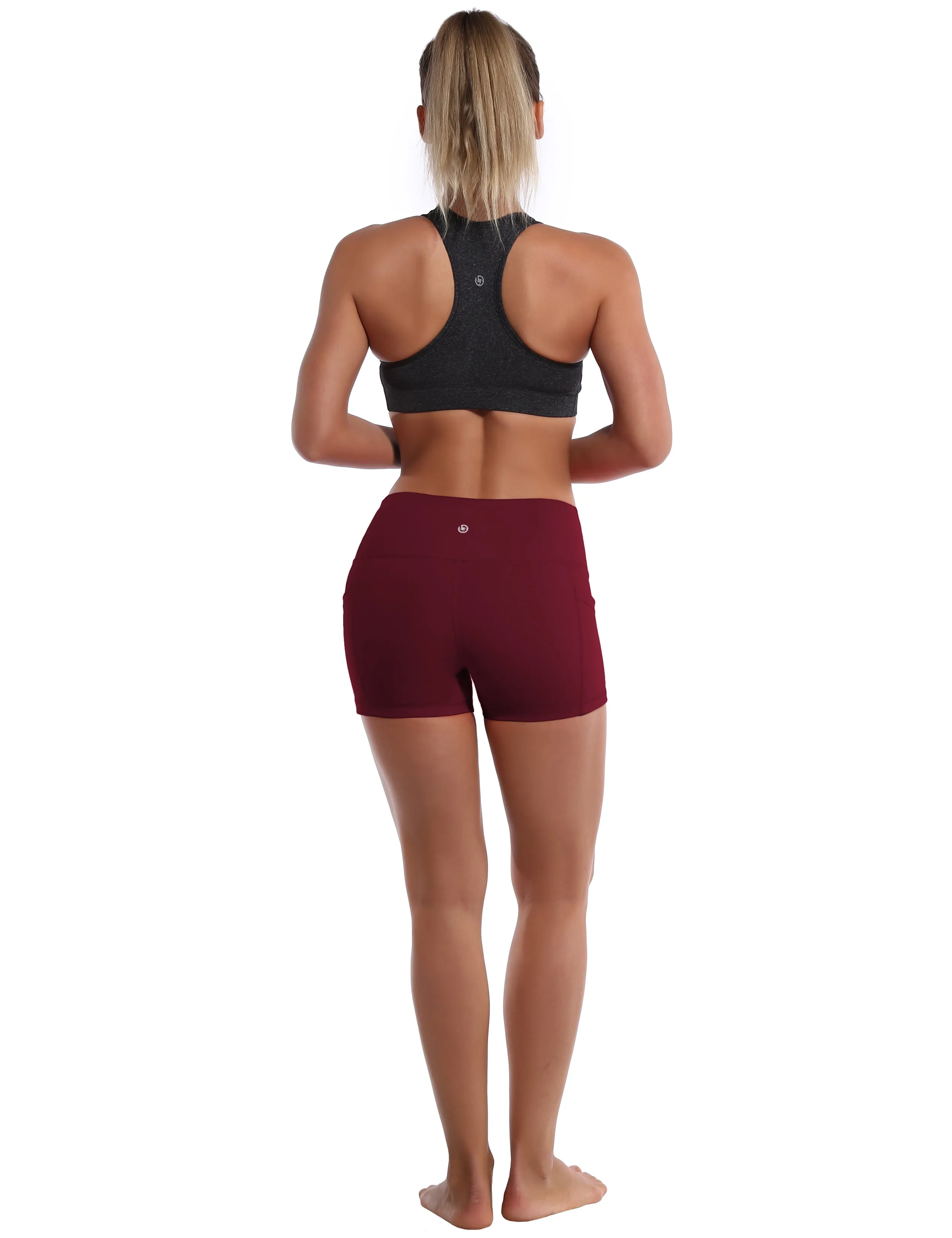 2.5" Side Pockets Running Shorts cherryred_Running