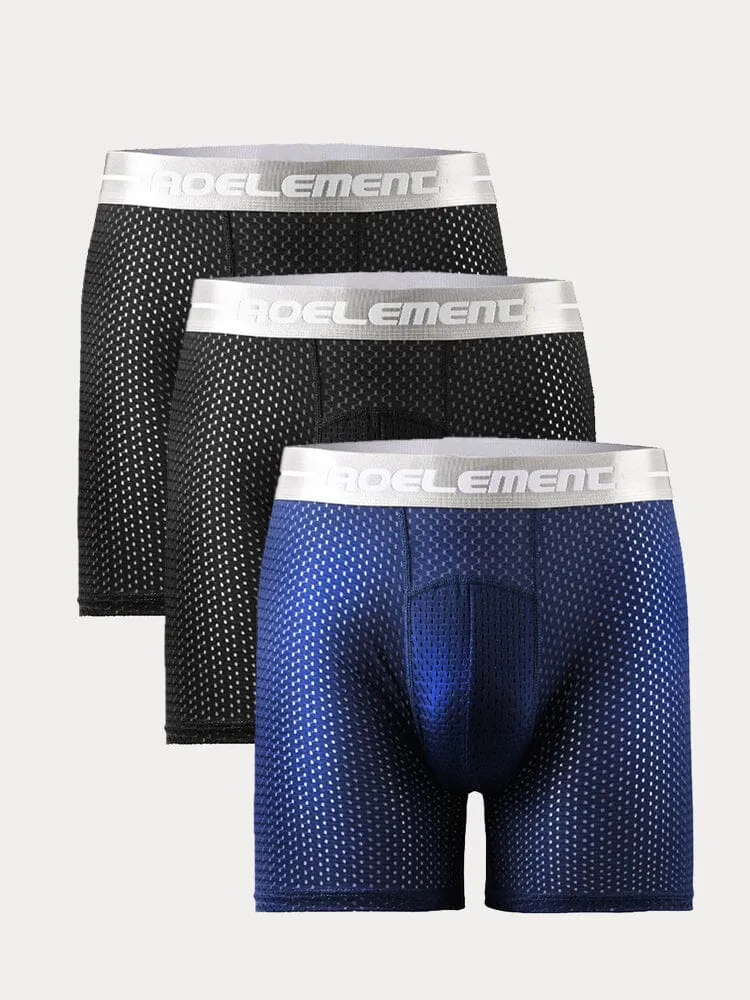 3-Pack Athletic Breathable Boxer Briefs