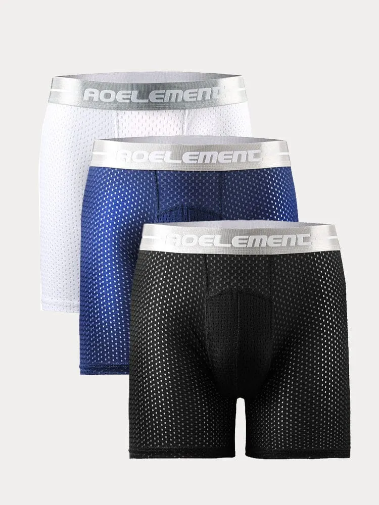 3-Pack Athletic Breathable Boxer Briefs