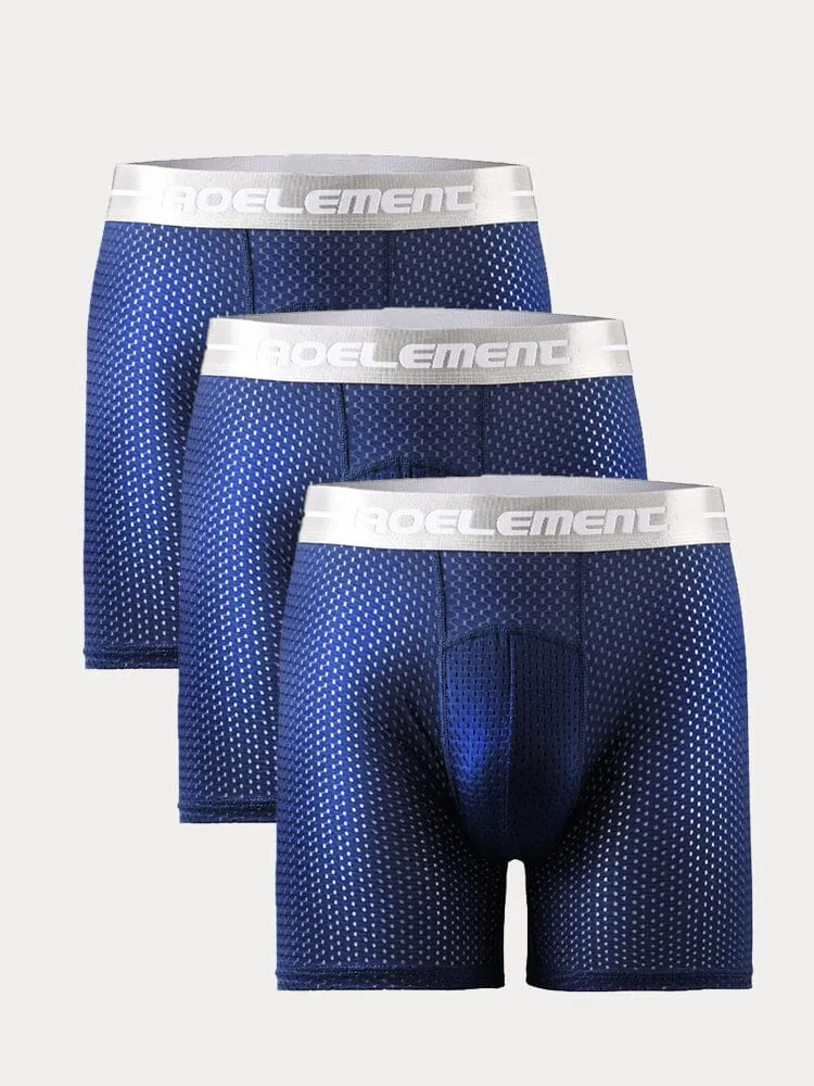 3-Pack Athletic Breathable Boxer Briefs