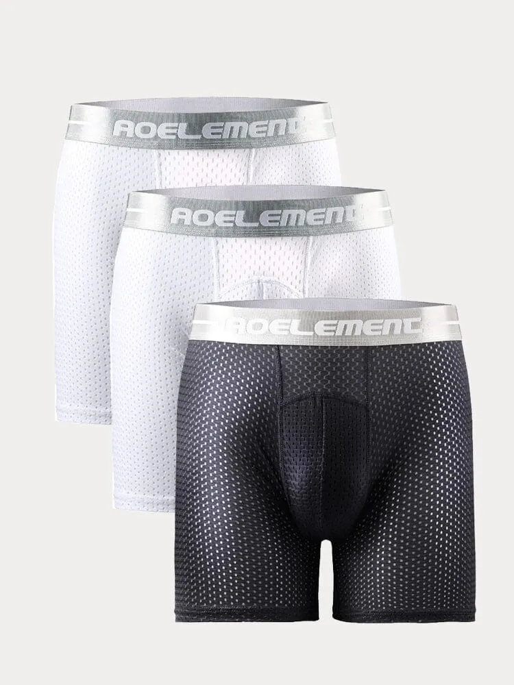 3-Pack Athletic Breathable Boxer Briefs