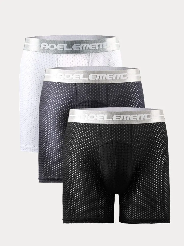 3-Pack Athletic Breathable Boxer Briefs