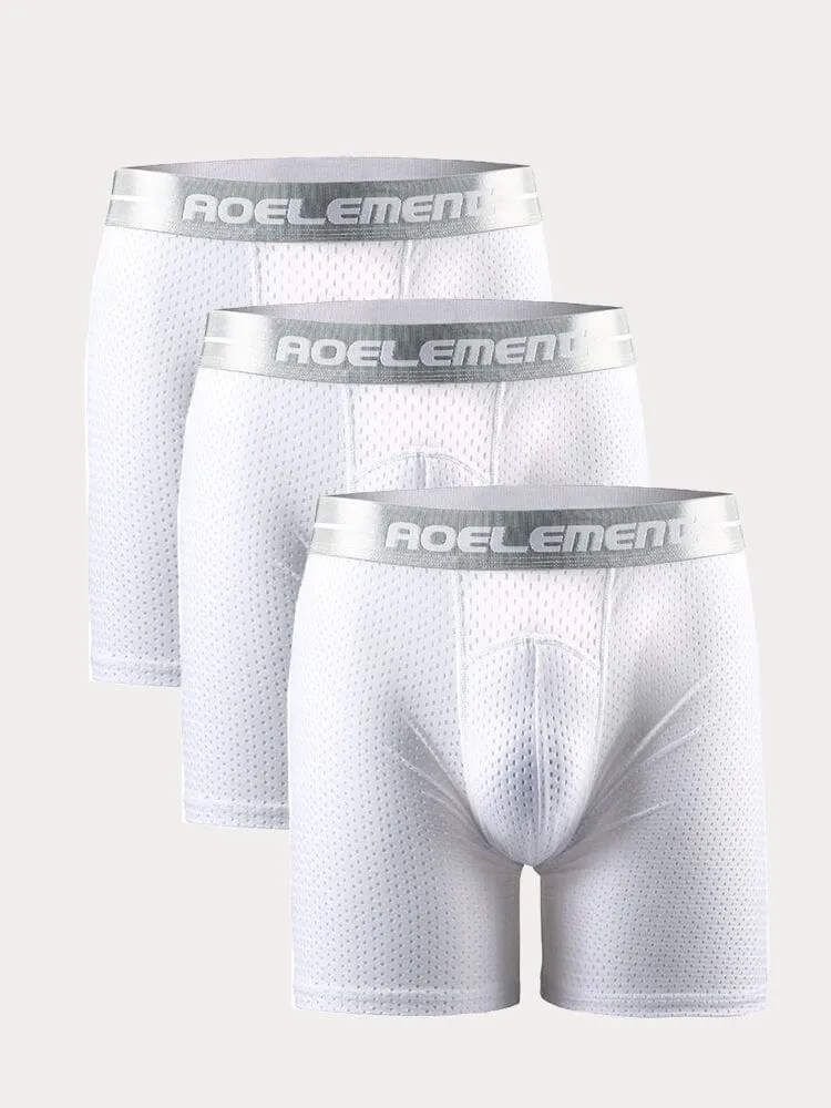 3-Pack Athletic Breathable Boxer Briefs