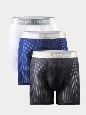 3-Pack Athletic Breathable Boxer Briefs