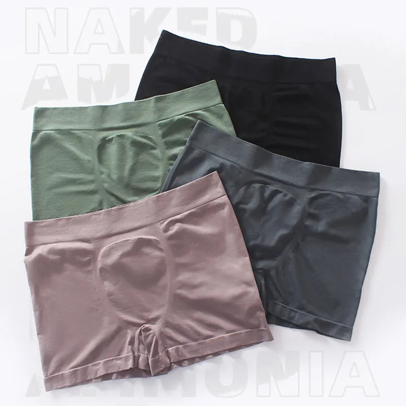 3Pcs Breathable Mid-waist Boxer Briefs