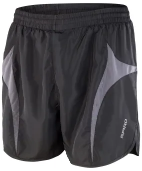 Black/Grey - Spiro micro-lite running shorts