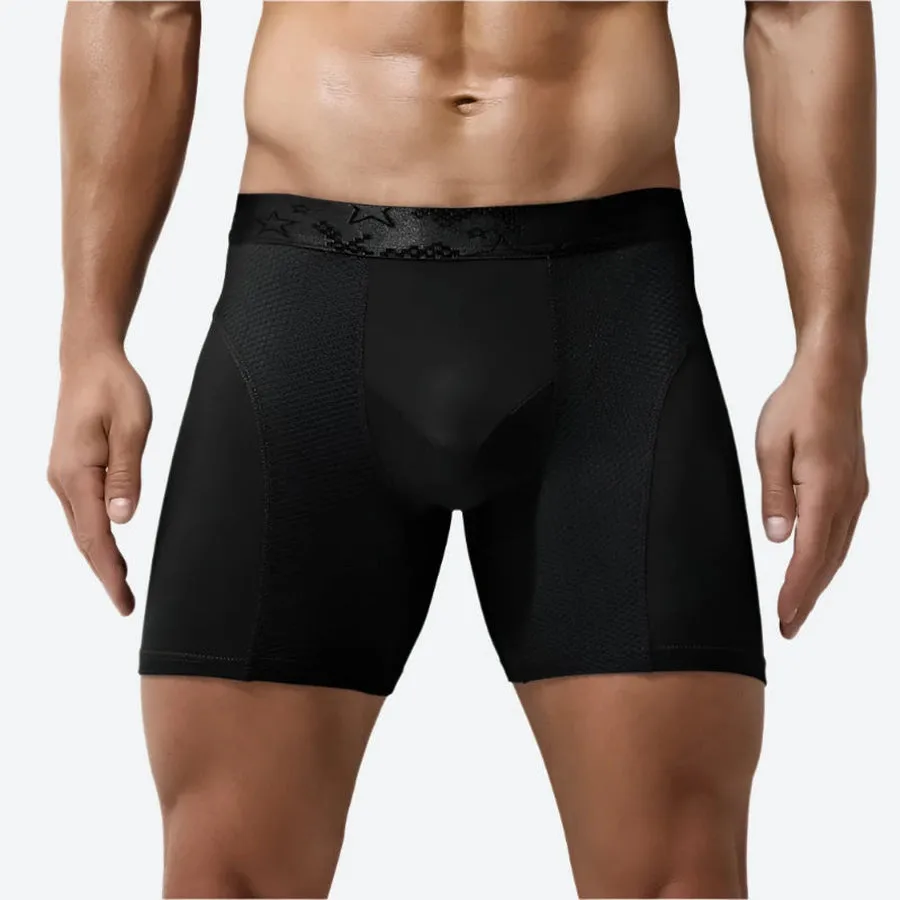 Breathable Compression Long Boxer Shorts