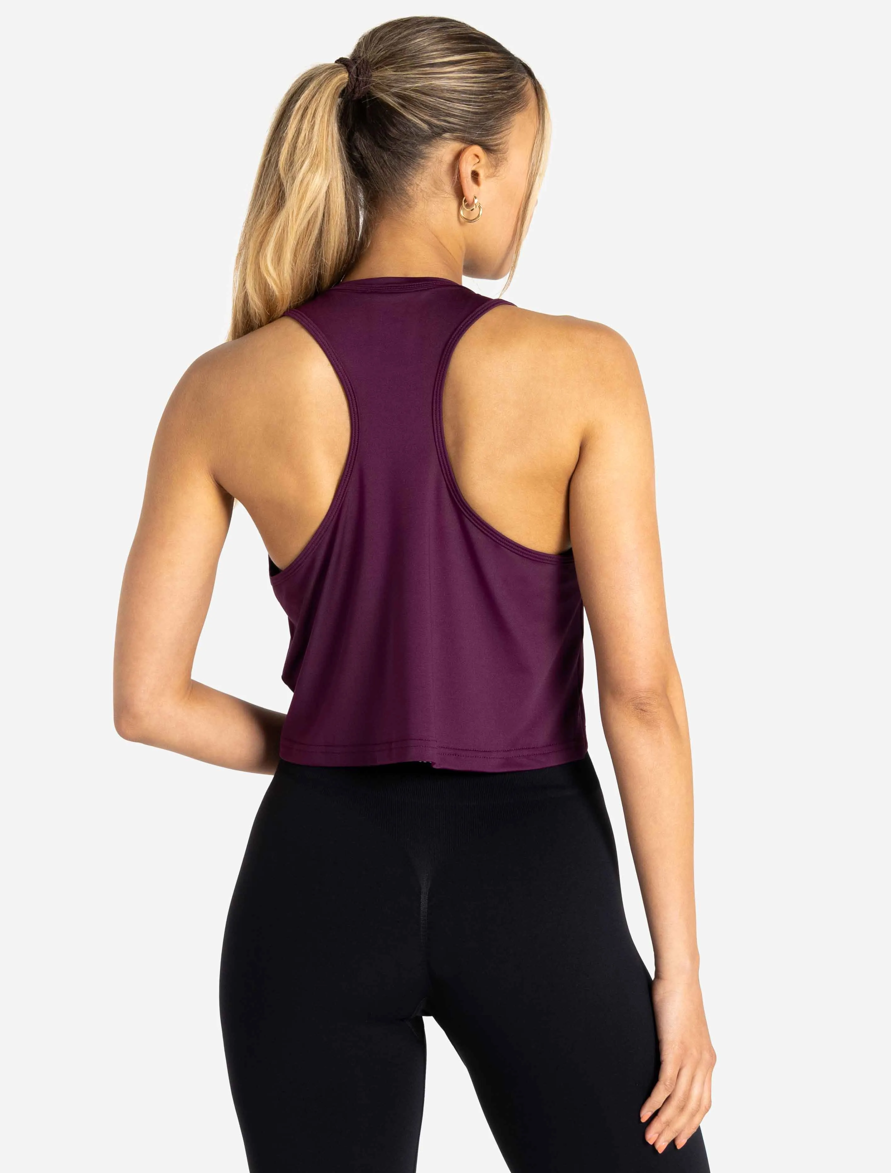 BreathEasy Crop Vest - Purple