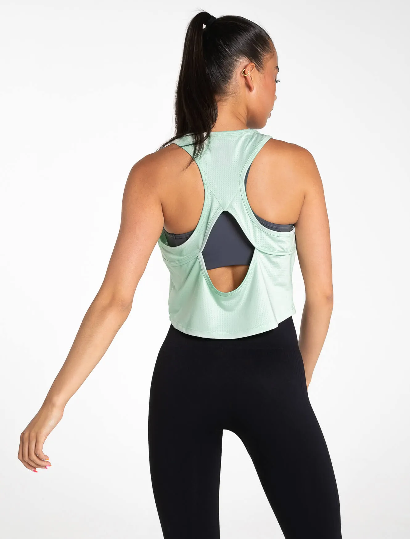 Breeze Crop Tank - Mint Green