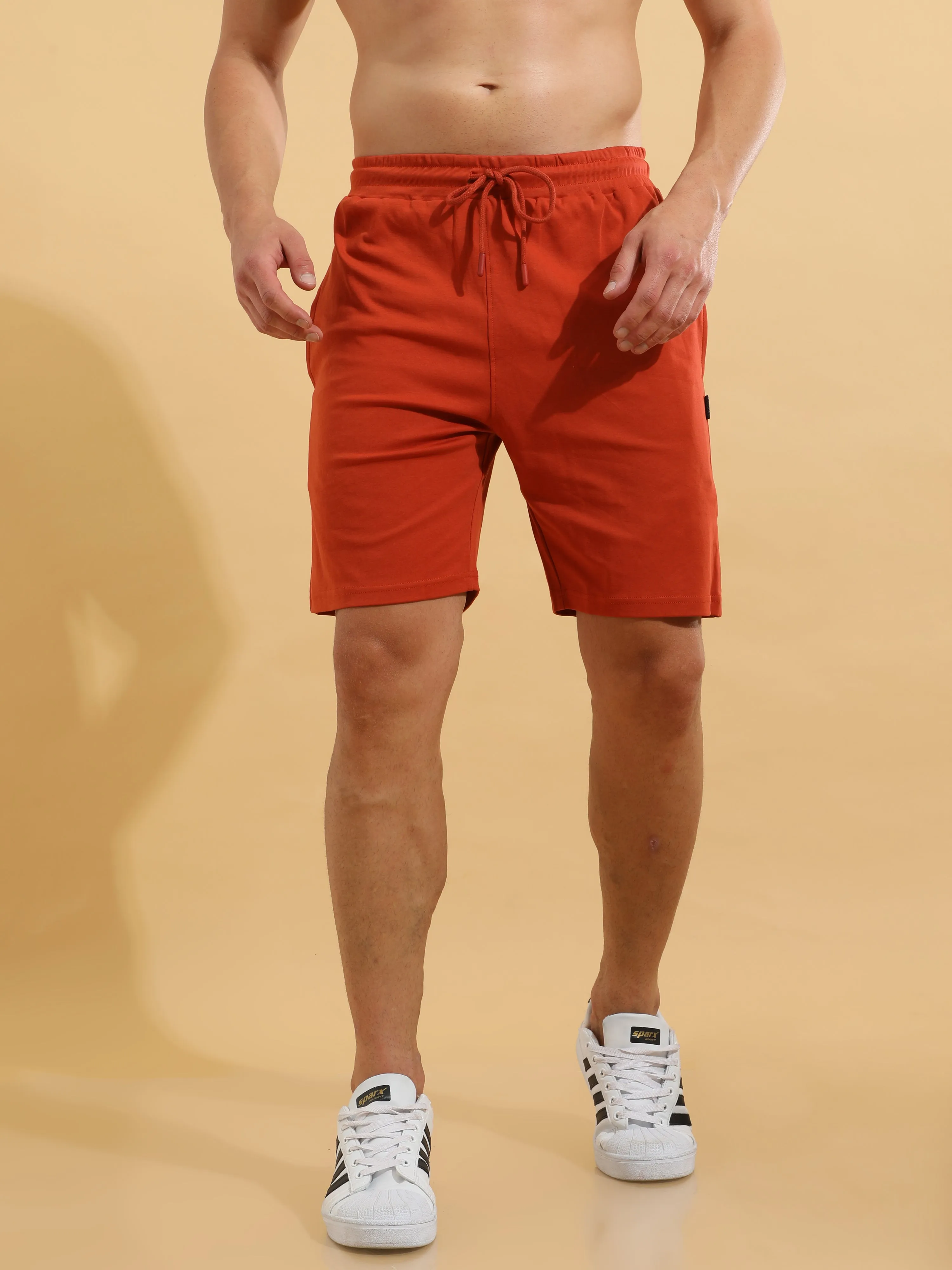 Bronze Cotton Shorts