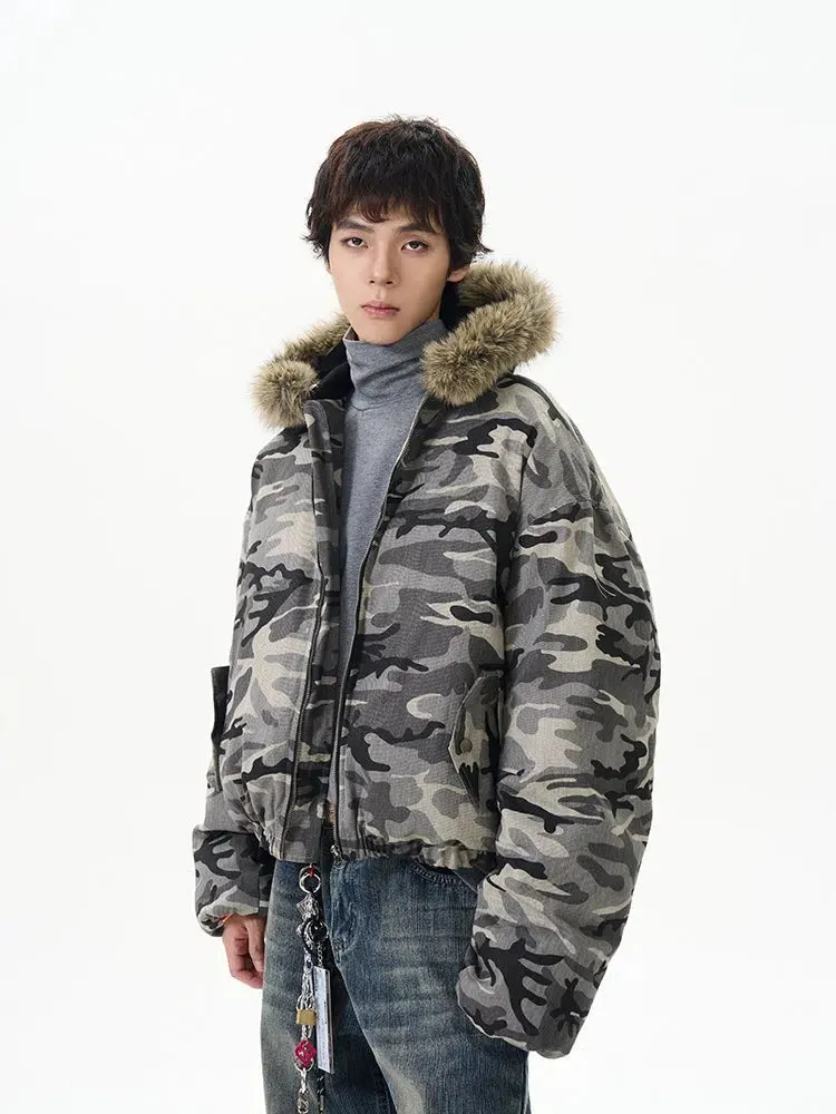 Camouflage Hooded Jacket