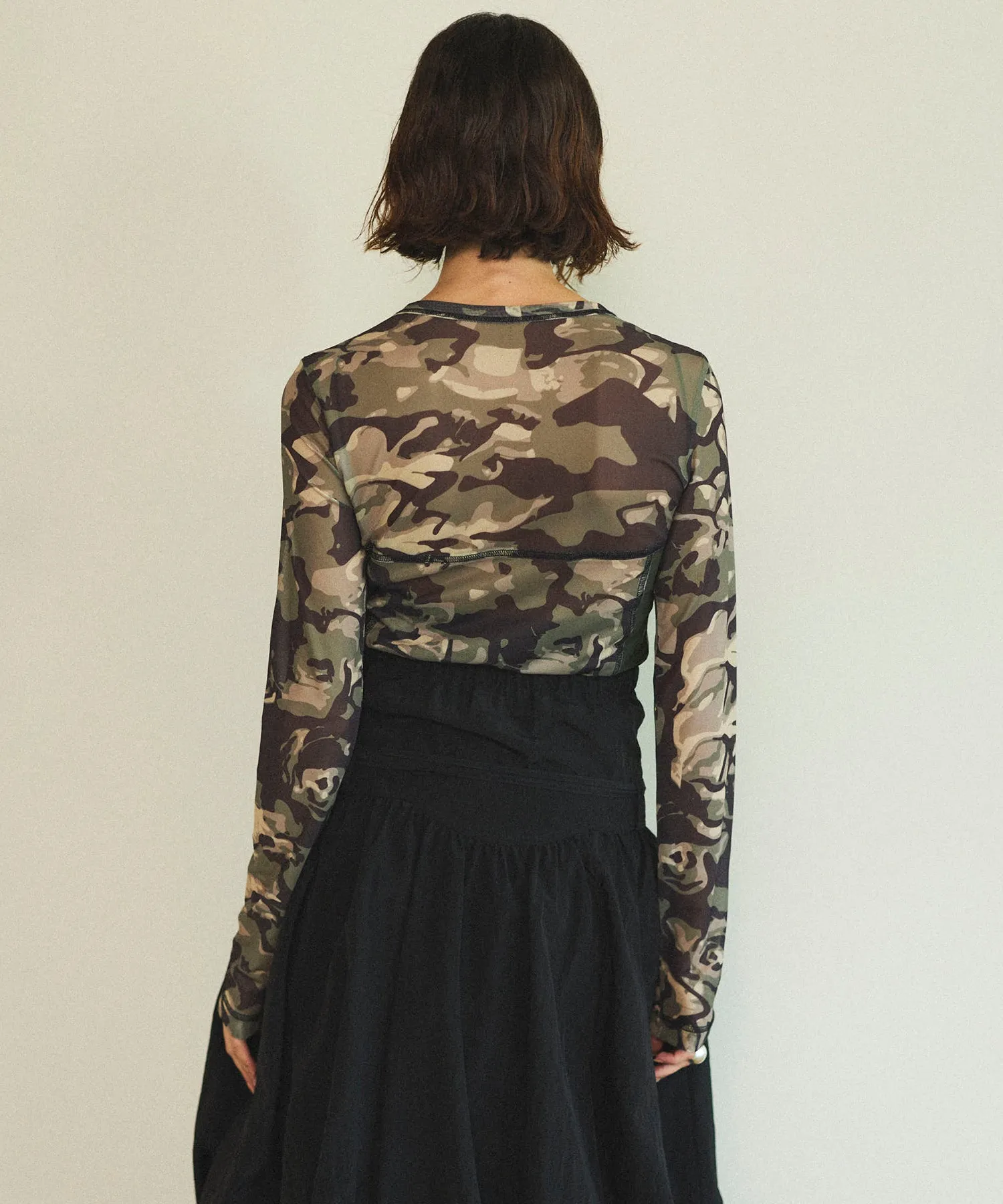 Camouflage Mesh Fabric Inner Tops