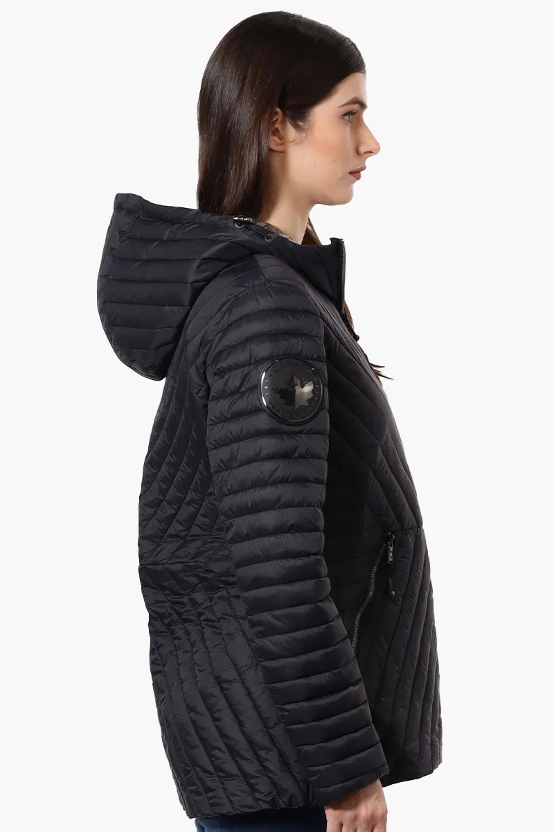 Canada Weather Gear Chevron Quilted Lightweight Jacket - Black