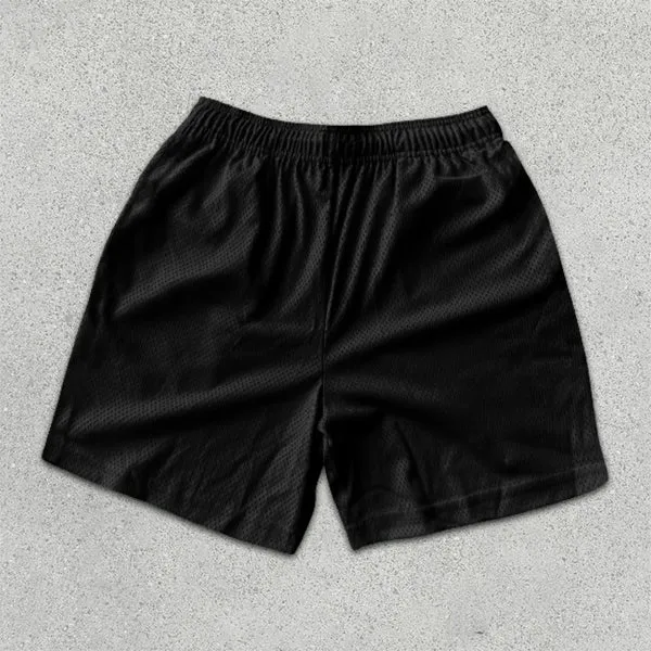 Devil Heart Graphic Print Elastic Shorts