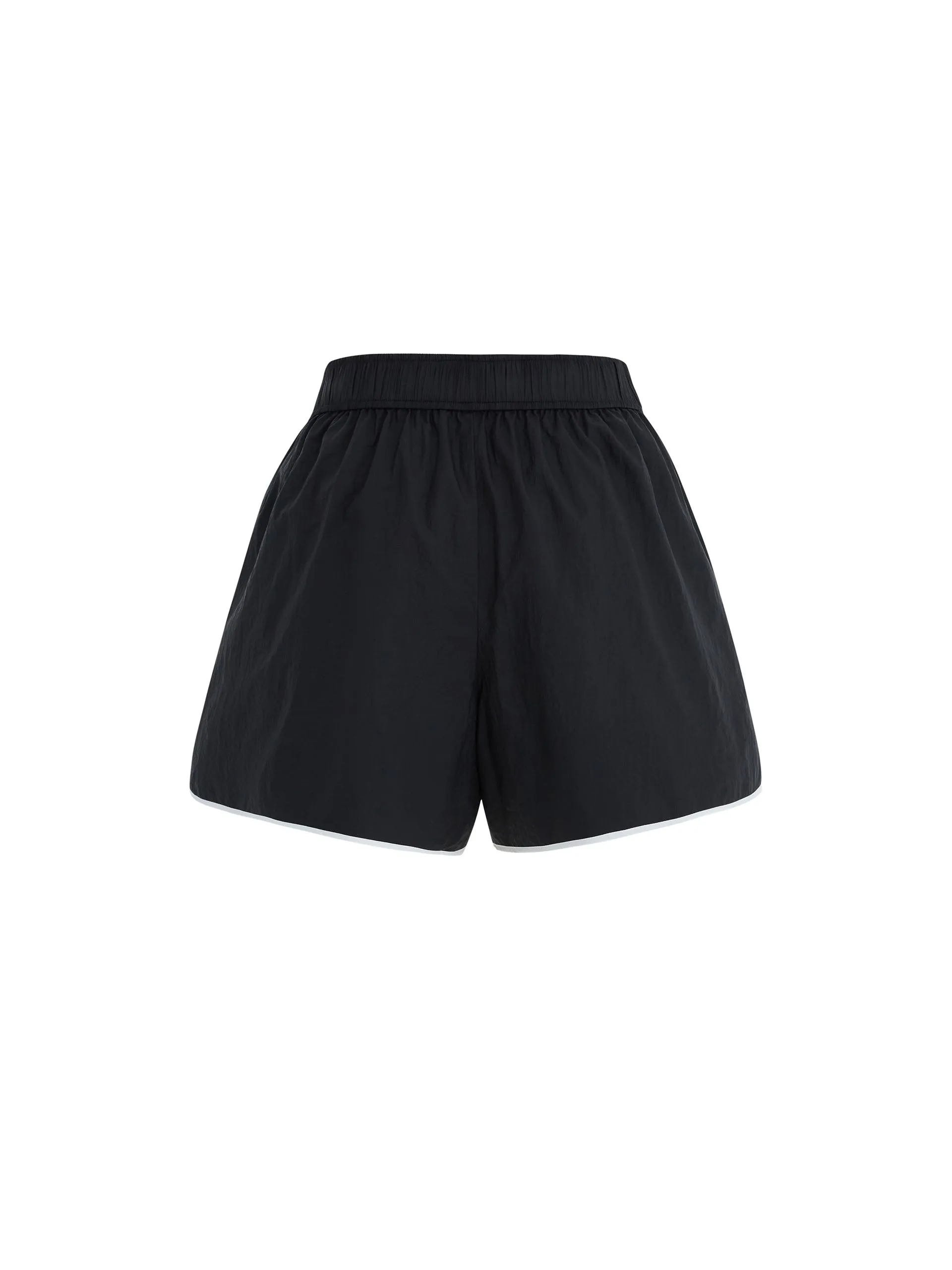 Elastic Contrasting Shorts