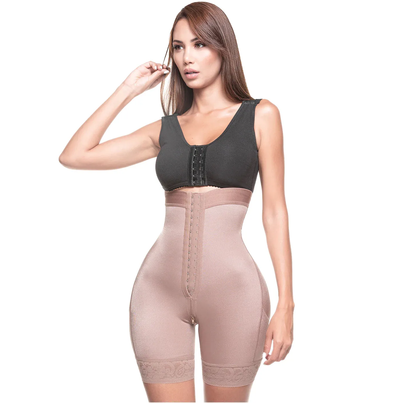 Fajas SONRYSE TR72BF | Butt Lifter Tummy Control Shapewear Bodysuit | Daily Use | Triconet