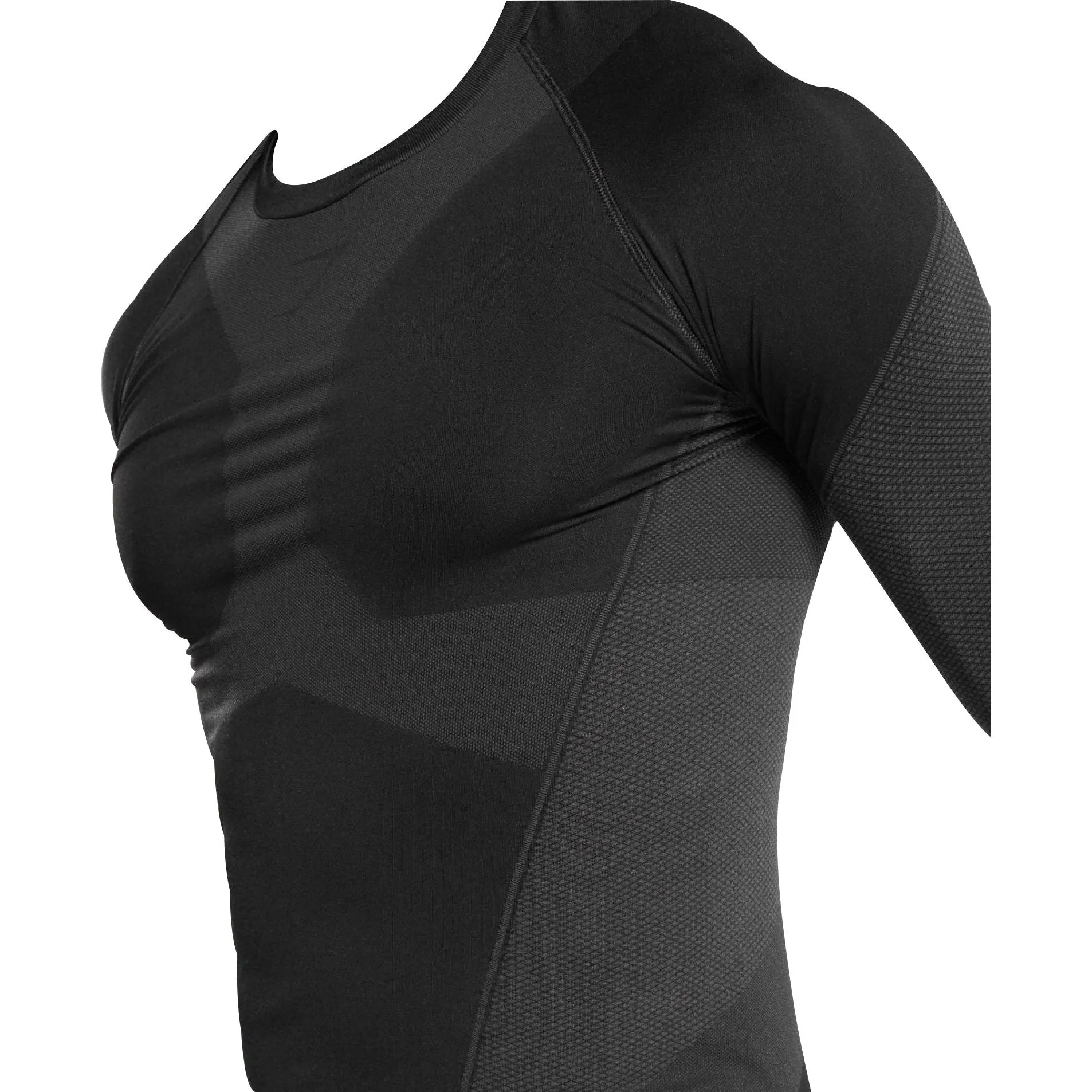 Gymshark Seamless Lifting Long Sleeve Mens Training Top - Black