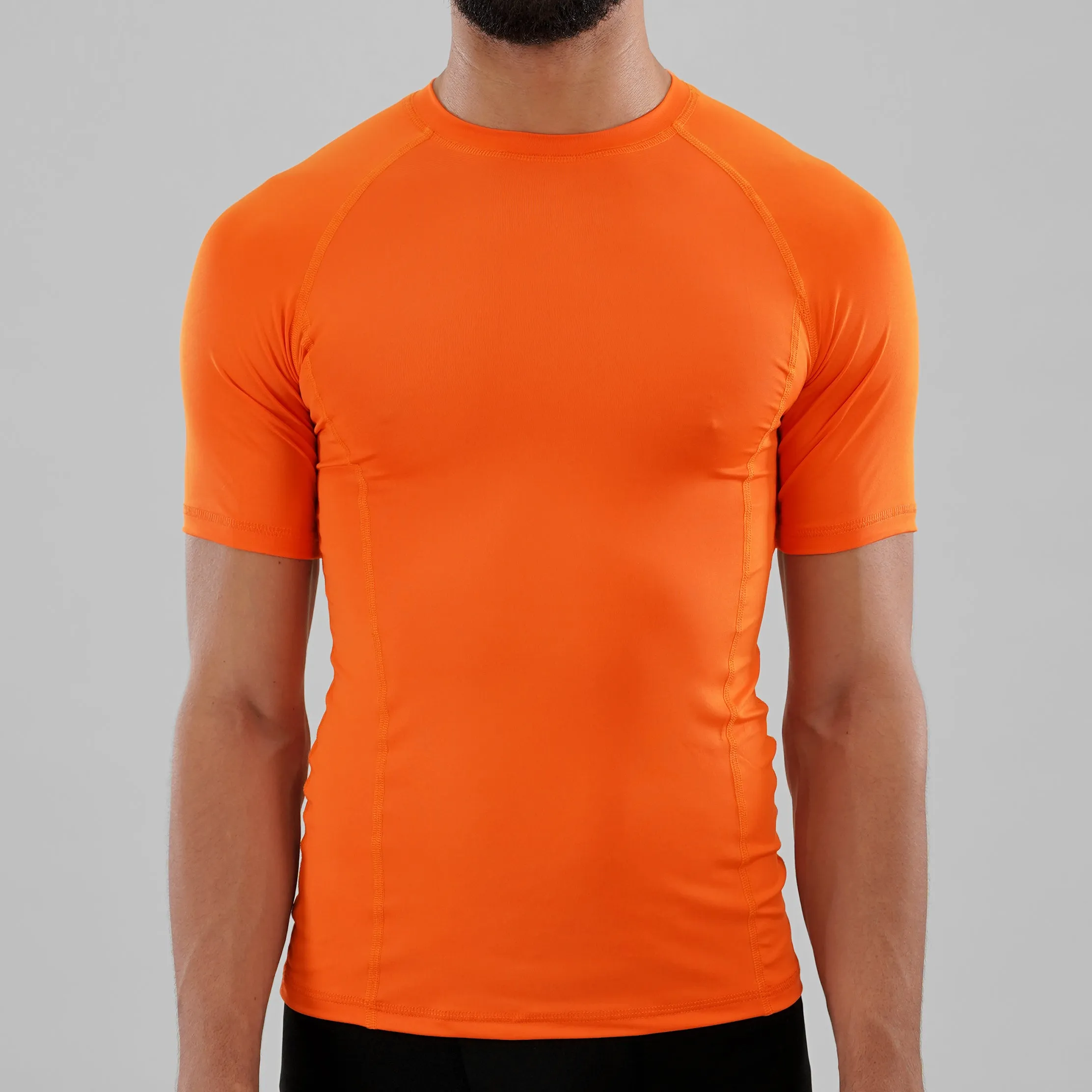 Hot Orange Compression Shirt