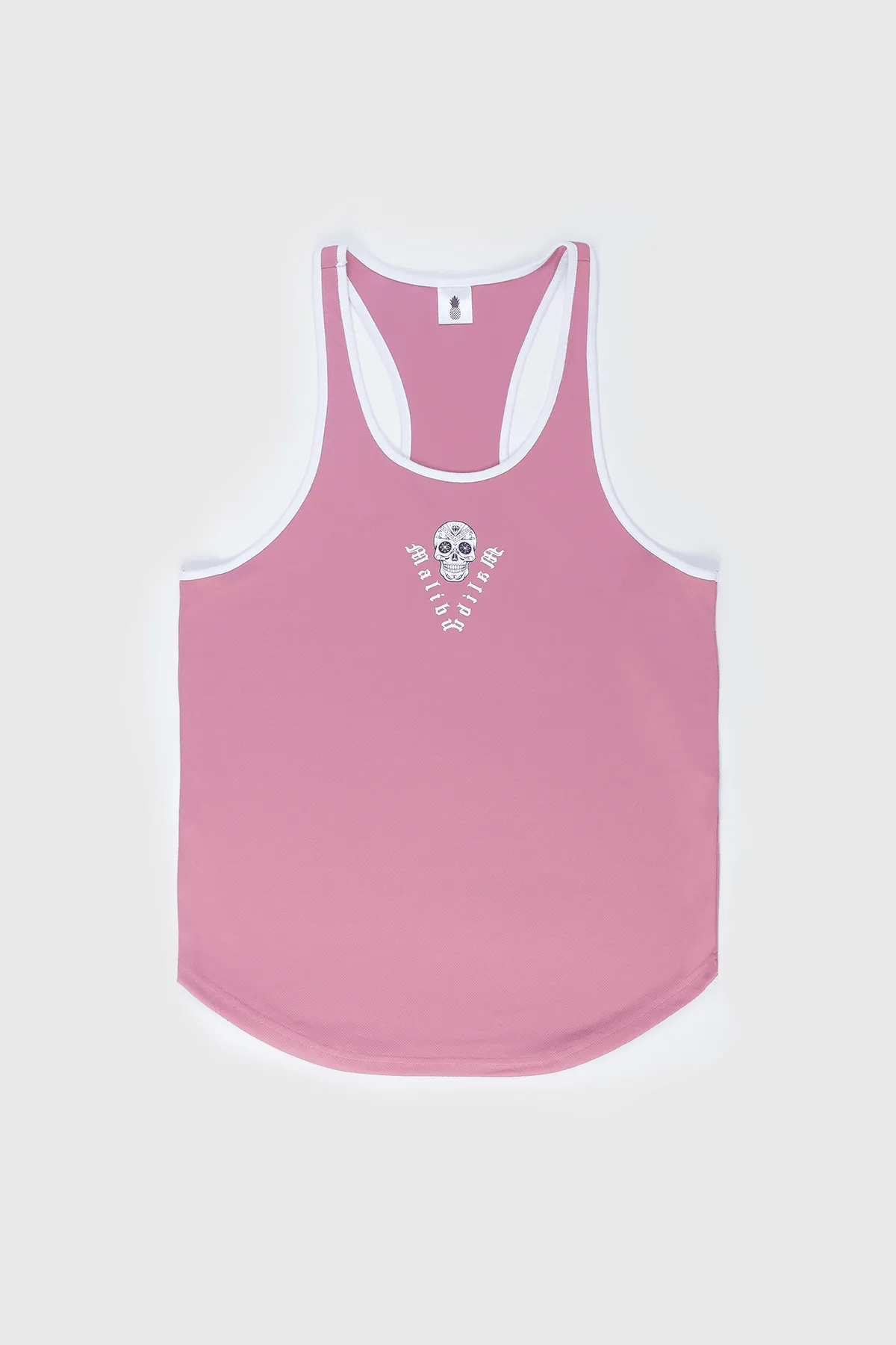 JJ Cool-Dry Gym Stringer - Pink w/ Skull Design