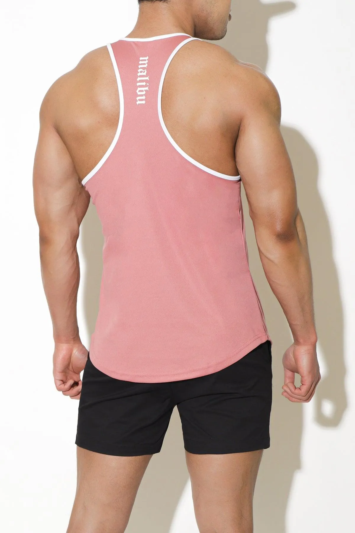 JJ Cool-Dry Gym Stringer - Pink w/ Skull Design