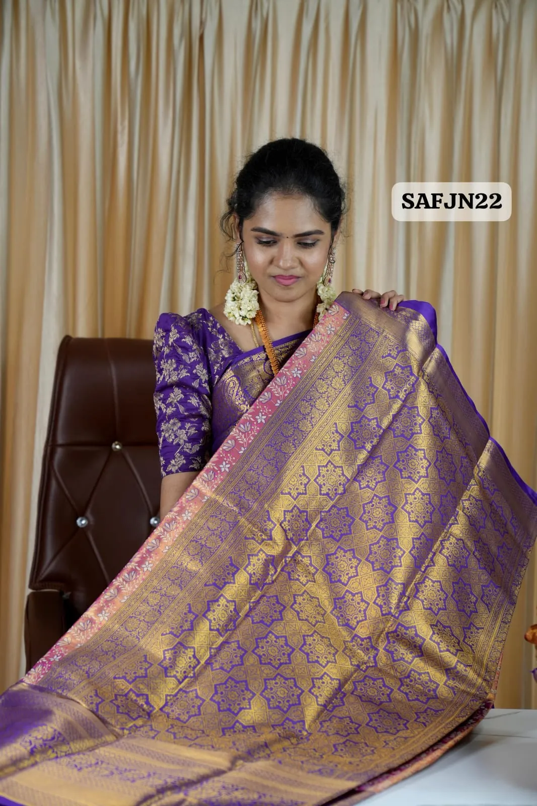 Kanchi Semi silk running blouse🥰