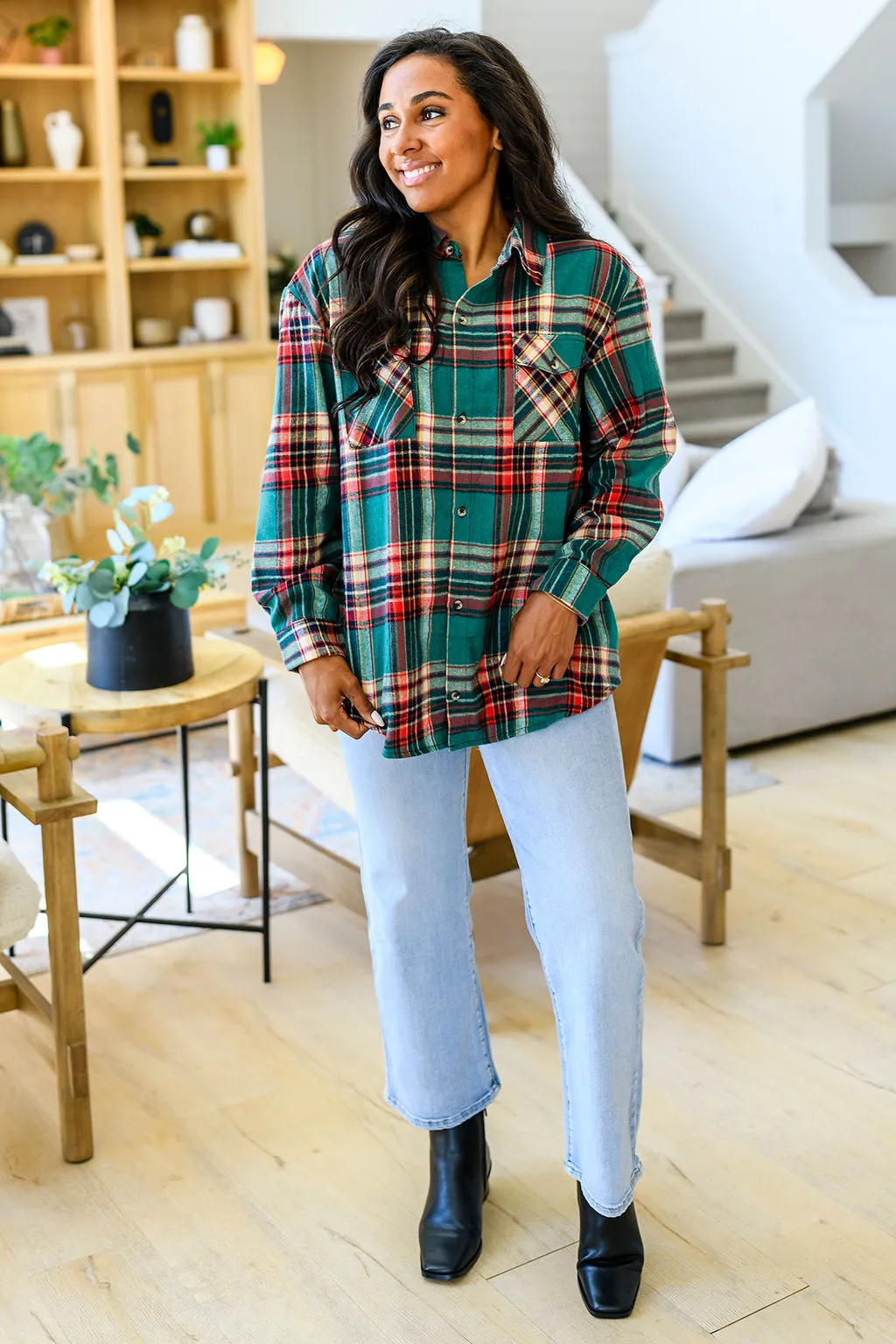 Lightweight Plaid Flannel In Four Colors