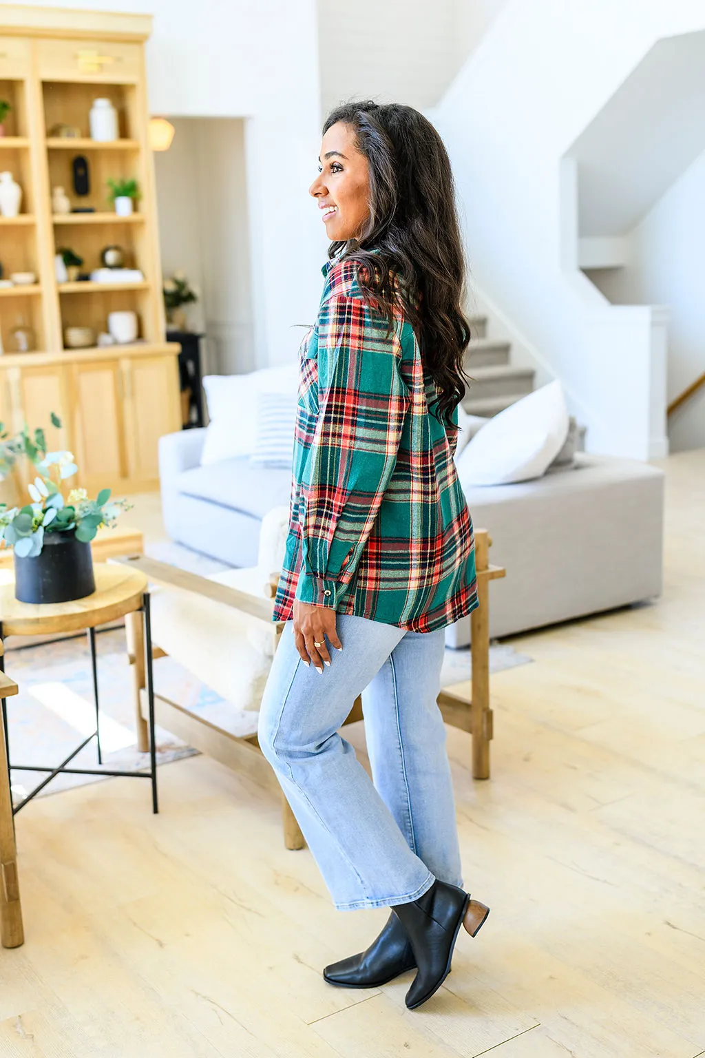 Lightweight Plaid Flannel In Four Colors