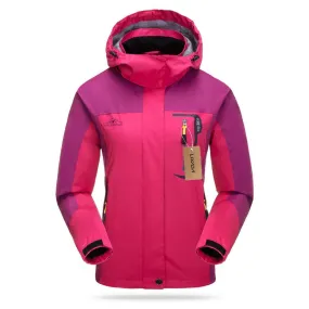 Lixada Waterproof Windproof Detachable Hooded Jacket for Women