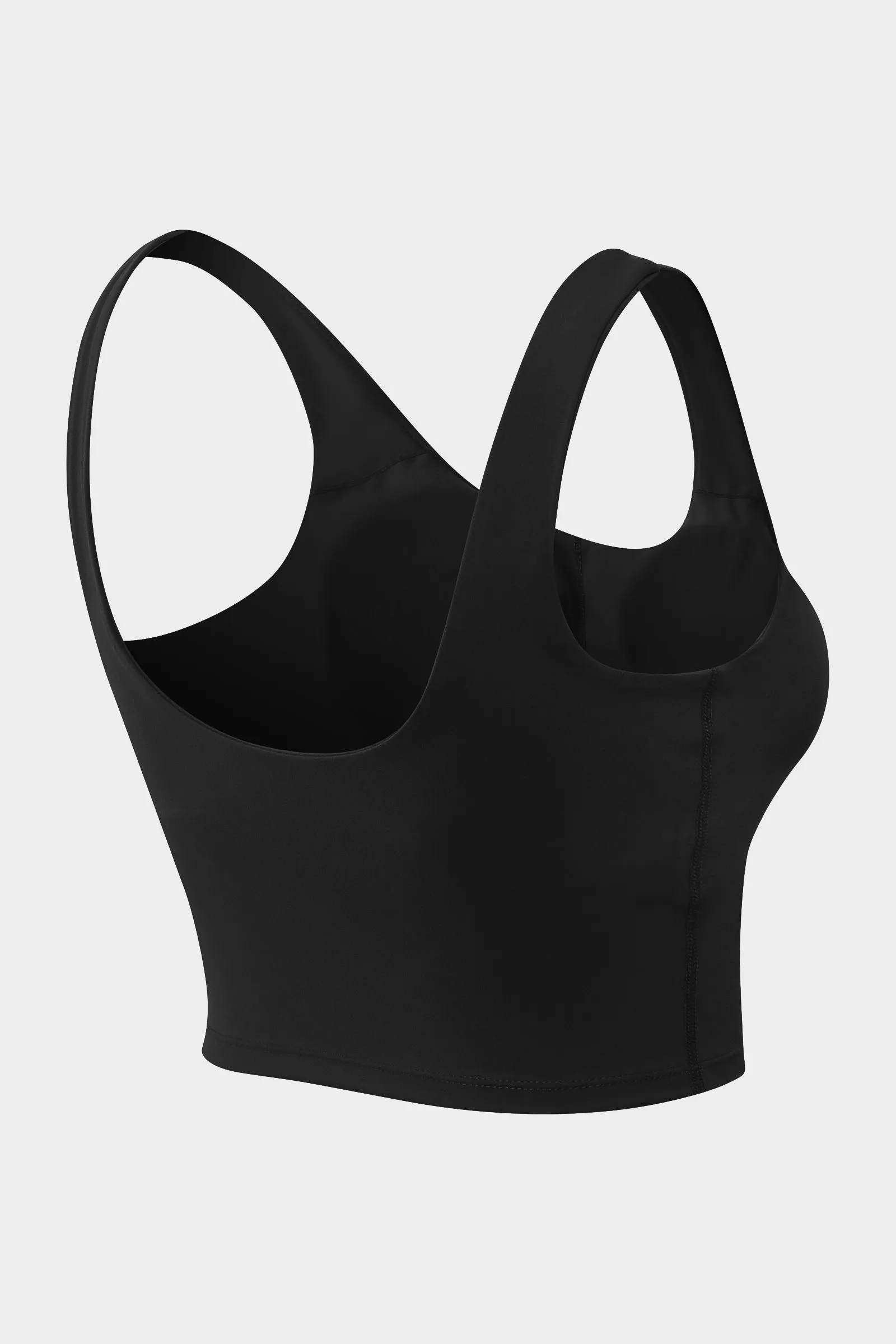 Longline Crop Tops Built in Bra