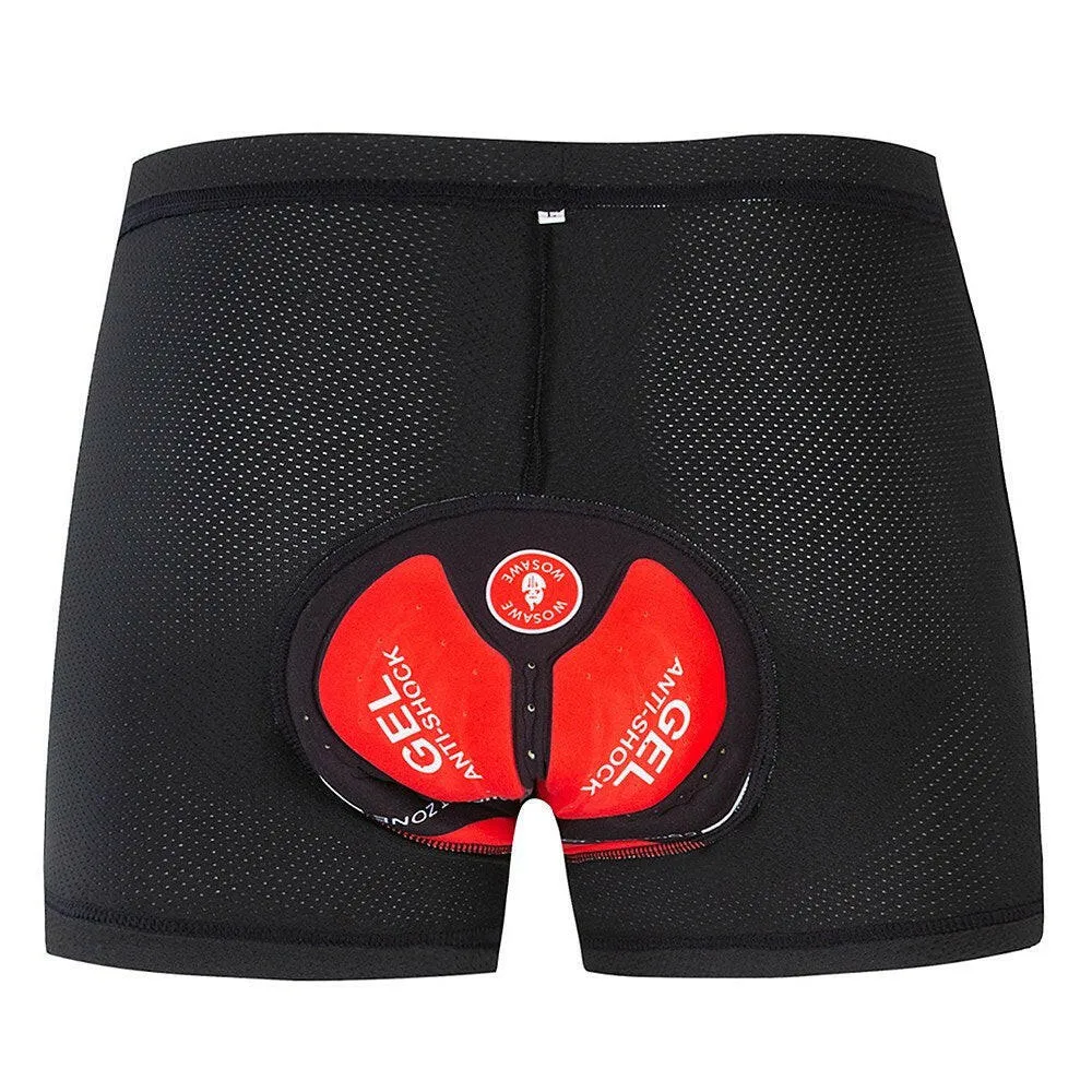 Men Cycling Underwear Shorts Breathable Gel Padded MTB Bicycle Biking Riding Shorts