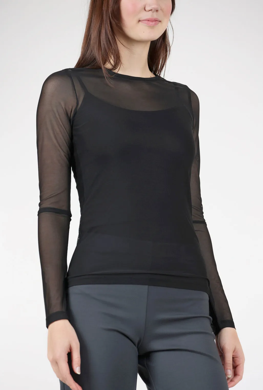 Mika Mesh Tee, Black