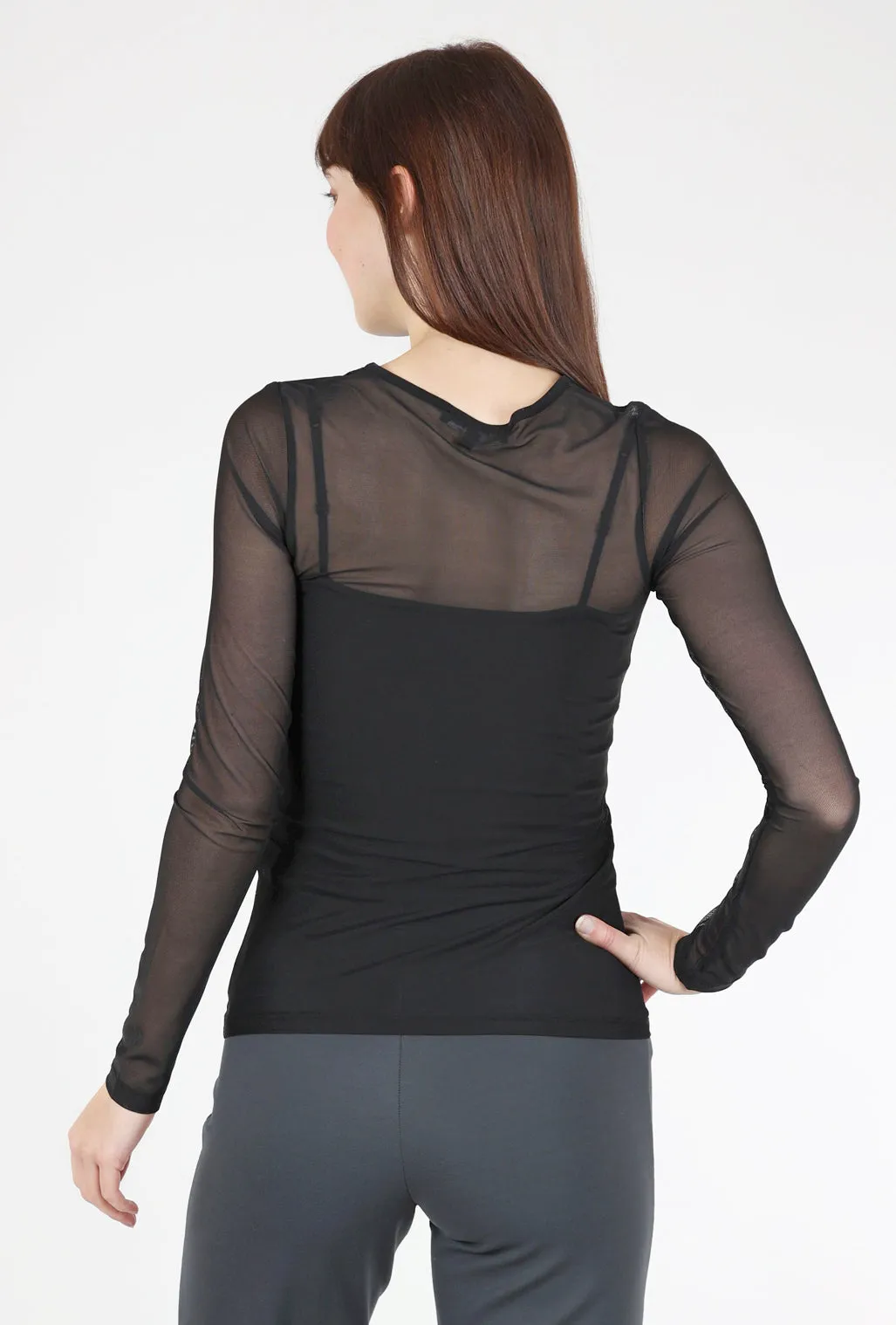 Mika Mesh Tee, Black