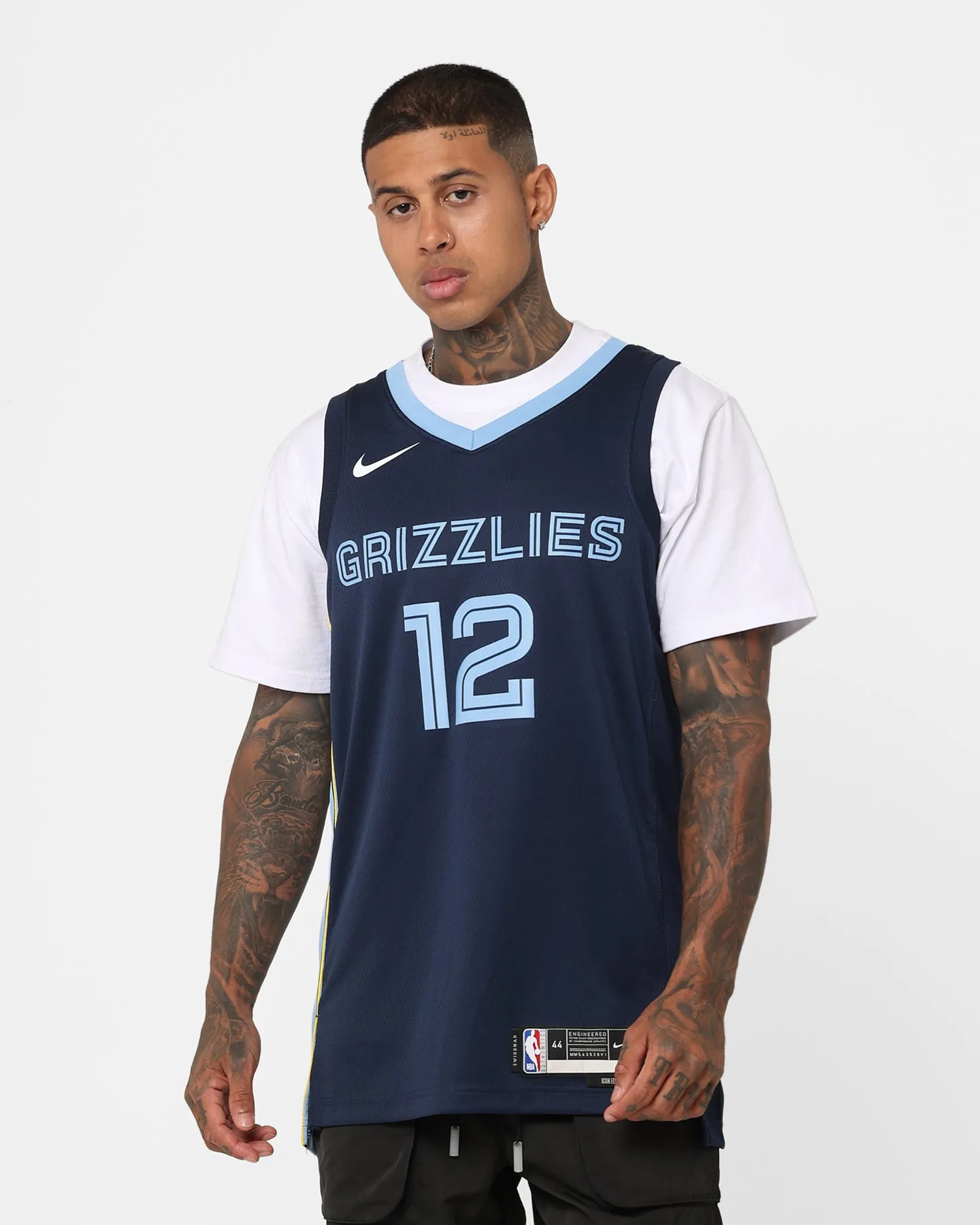 Nike Ja Morant Memphis Grizzlies '22 Icon Edition Dri-FIT NBA Swingman Jersey College Navy