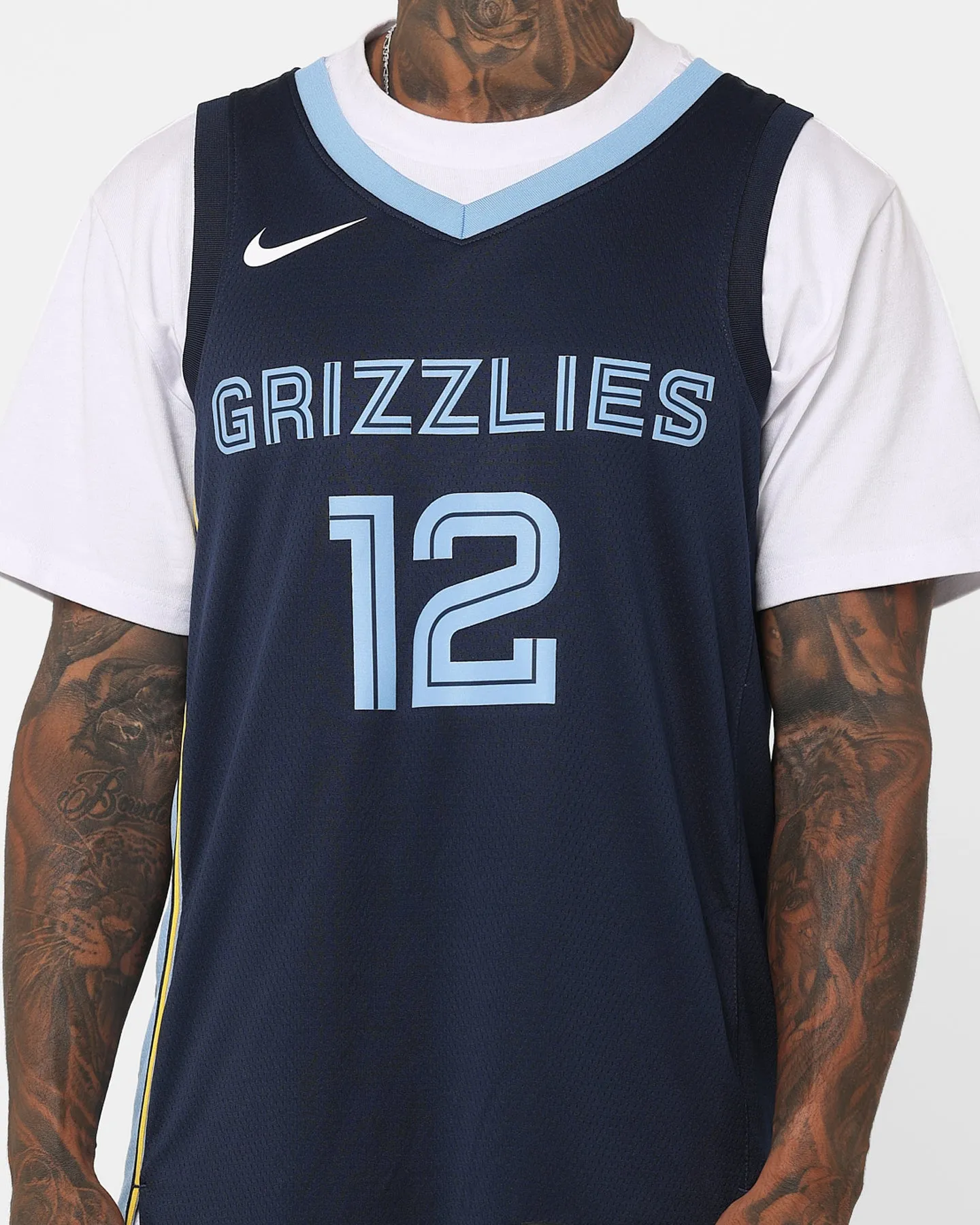 Nike Ja Morant Memphis Grizzlies '22 Icon Edition Dri-FIT NBA Swingman Jersey College Navy