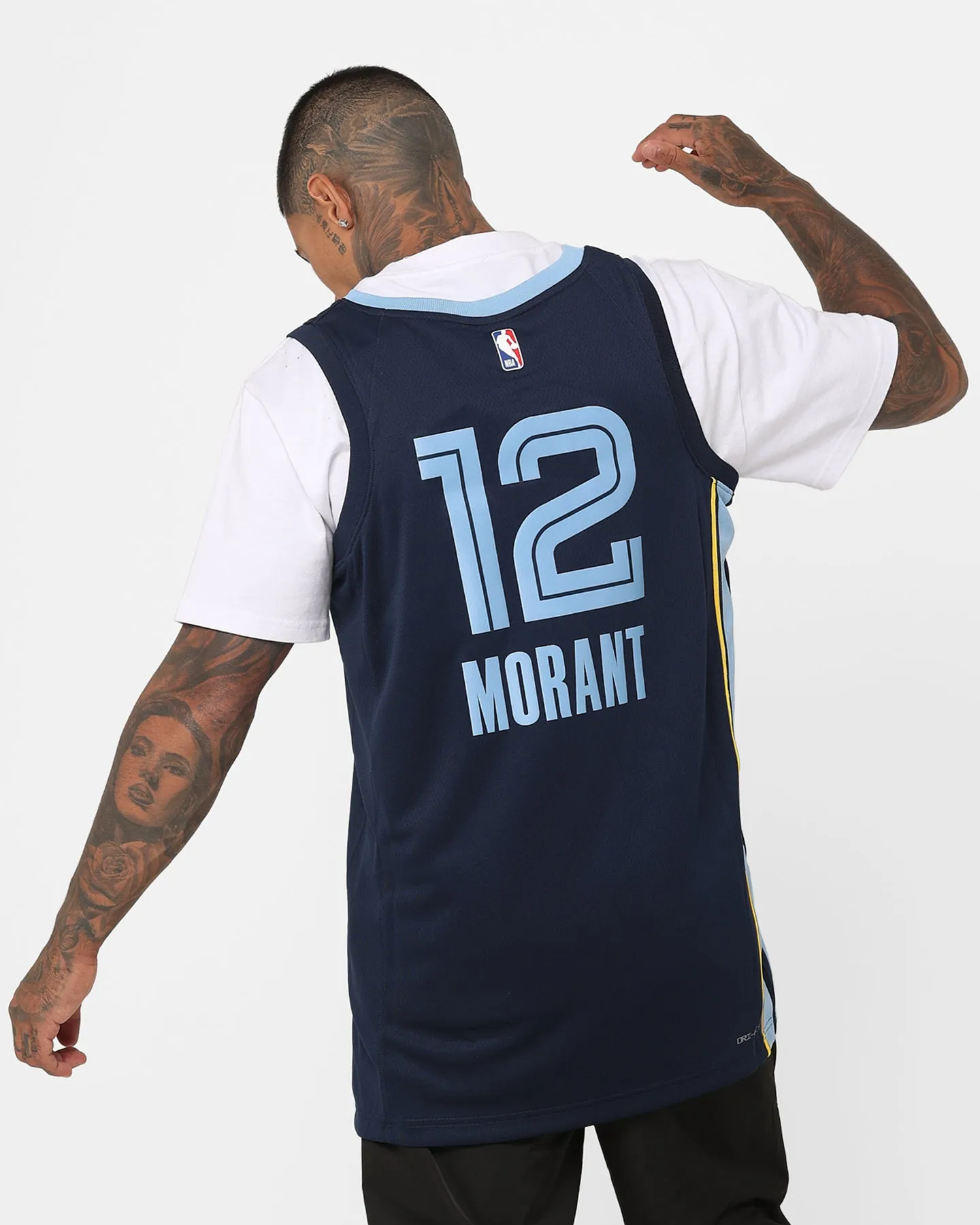 Nike Ja Morant Memphis Grizzlies '22 Icon Edition Dri-FIT NBA Swingman Jersey College Navy