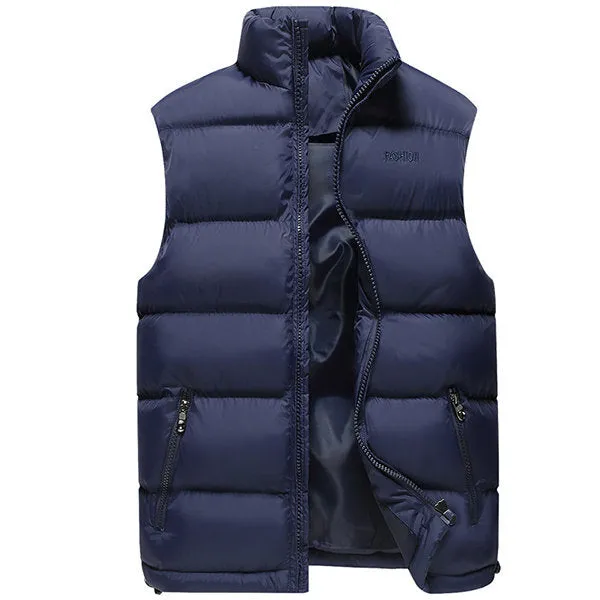 Plus Size Casual Winter Thicken Vest