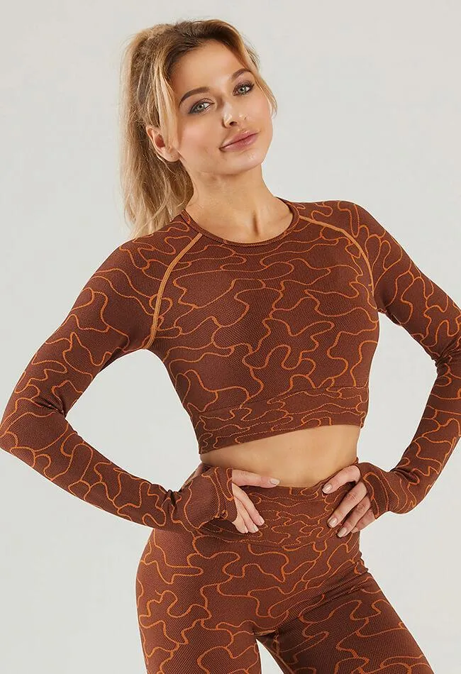 Puzzle Pattern Seamless Top - GEO