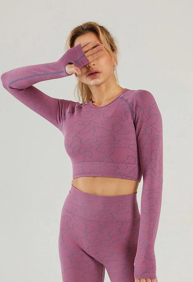 Puzzle Pattern Seamless Top - GEO