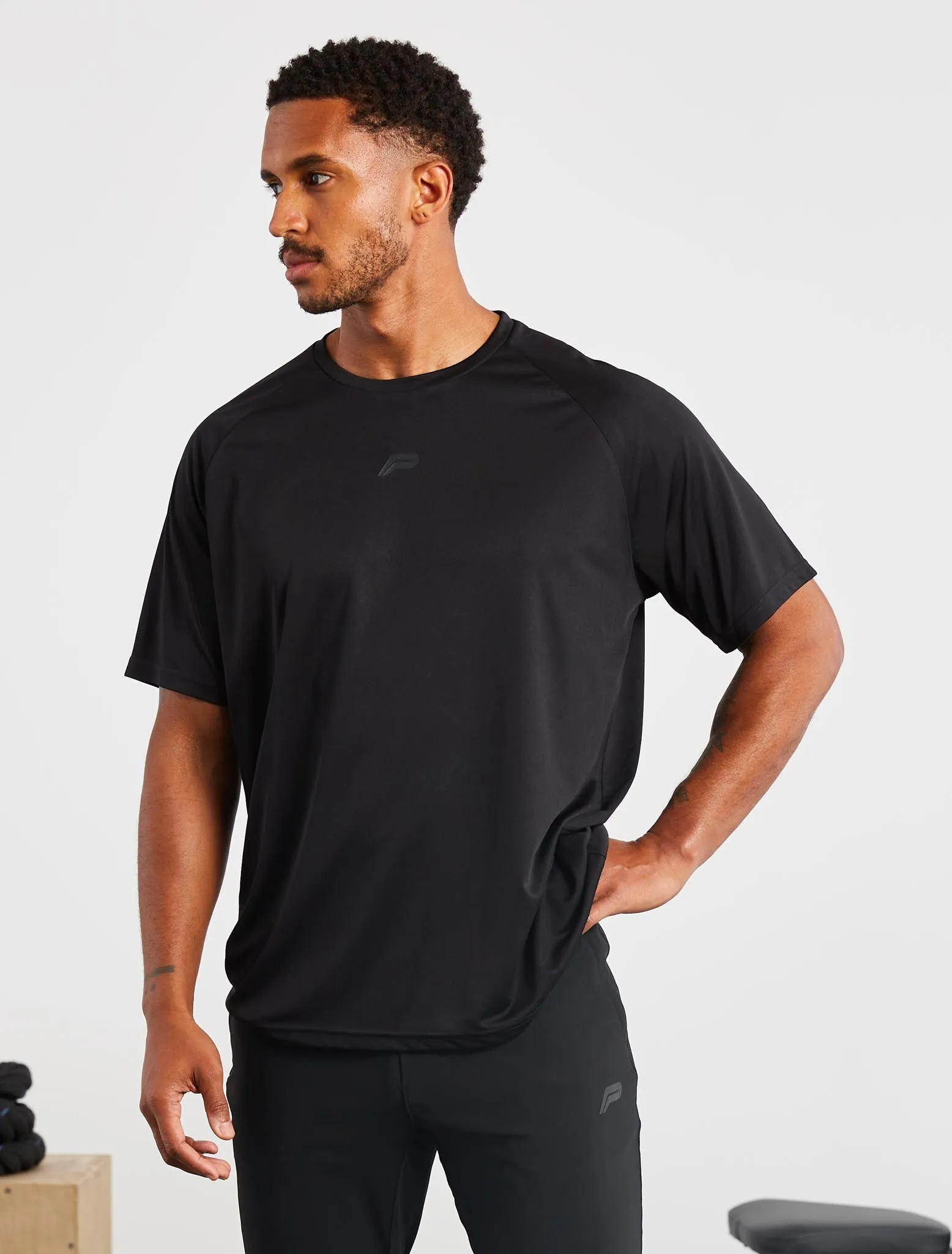 Relaxed Fit Training T-Shirt - Black