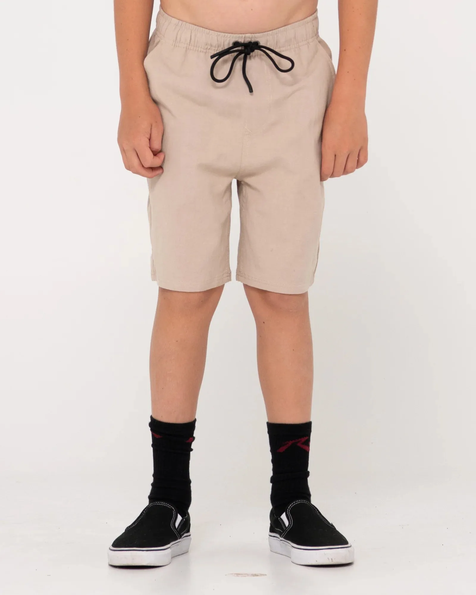 Rusty Overtone Linen Elastic Short Boys