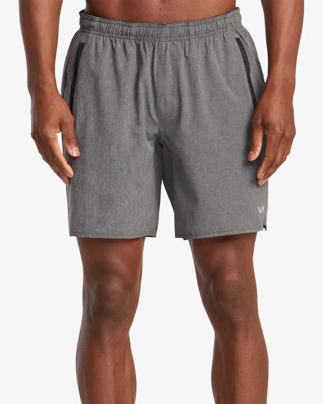 RVCA YOGGER STRETCH 17" SHORT - CHARCOAL HEATHER