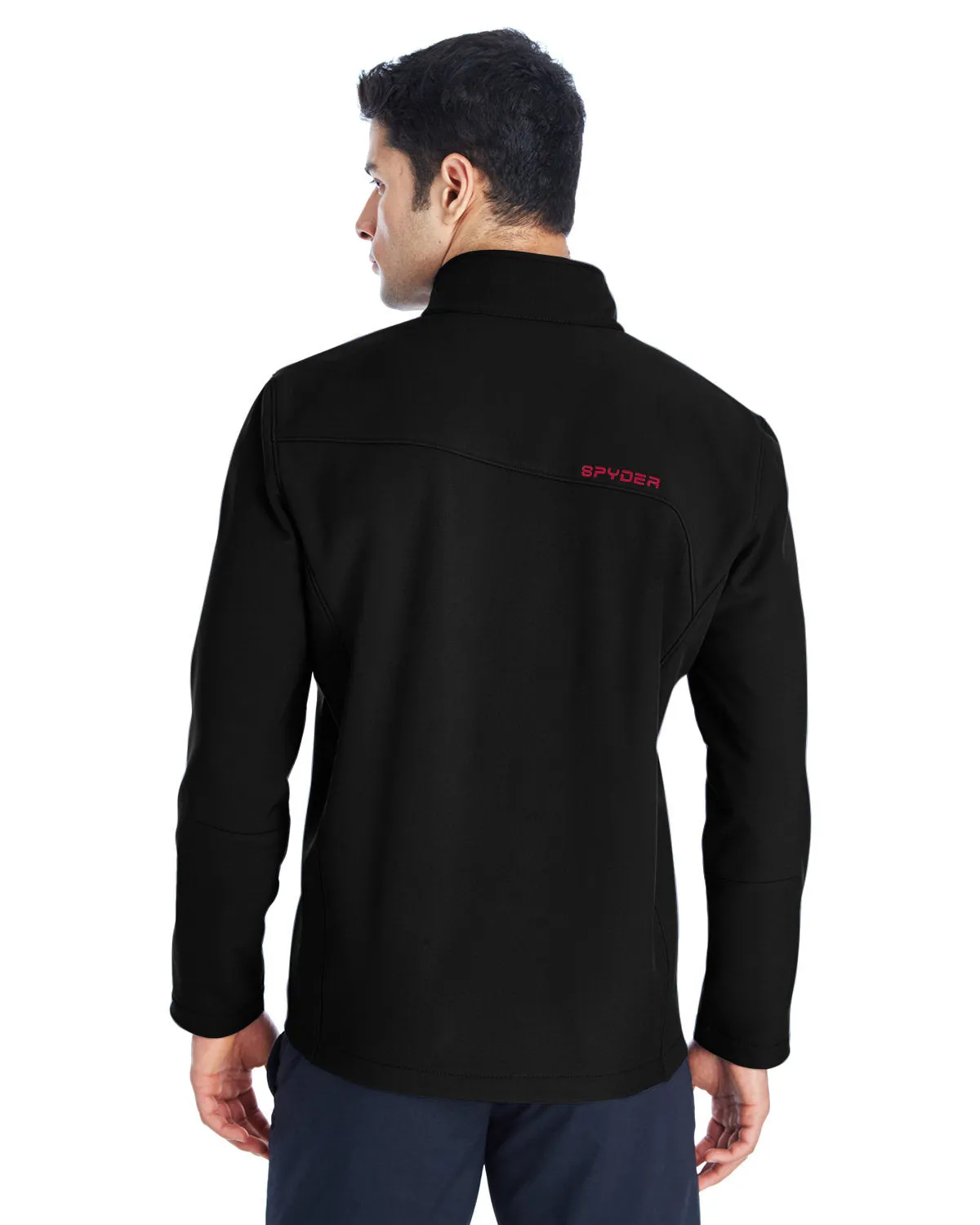 Spyder Transport Soft Shell Jackets, Black/ Red