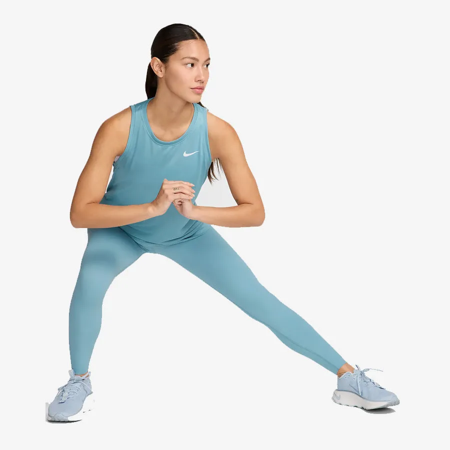 Women's Nike Dri Fit Top (Denim Turquoise/White)