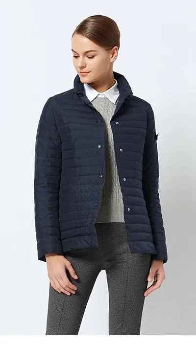 Women's Spring Windproof Quilted Short Jacket