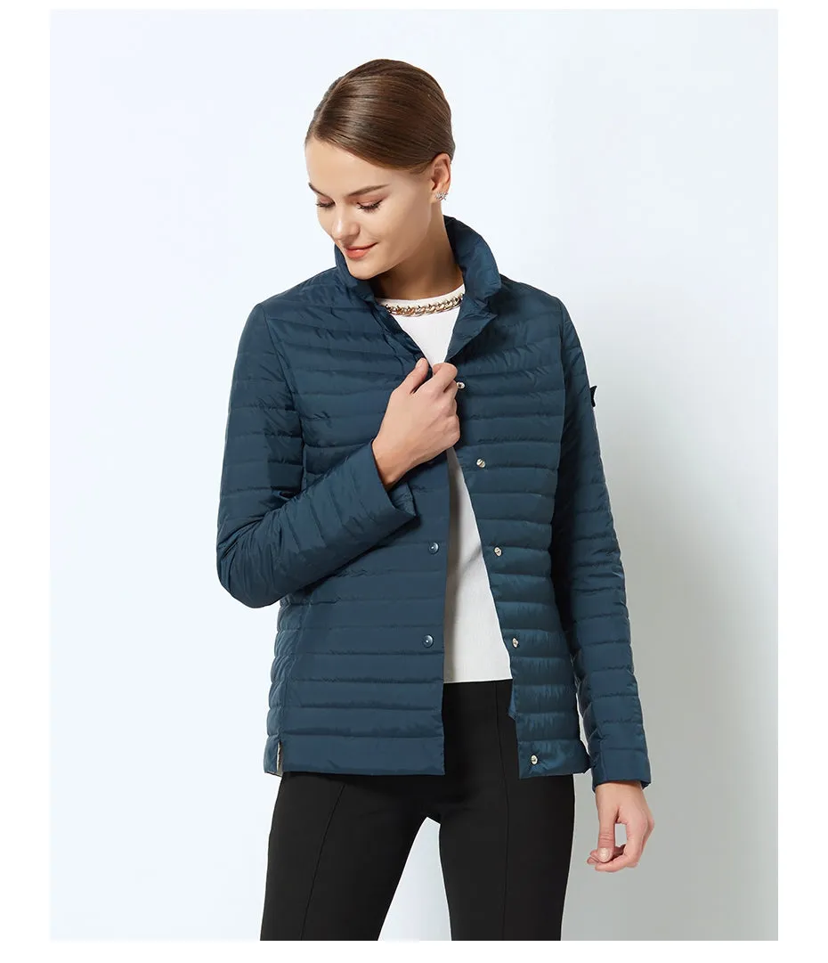 Women's Spring Windproof Quilted Short Jacket