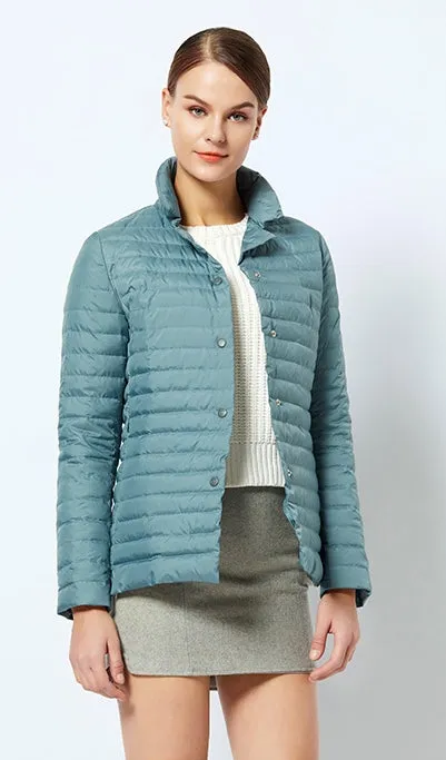 Women's Spring Windproof Quilted Short Jacket