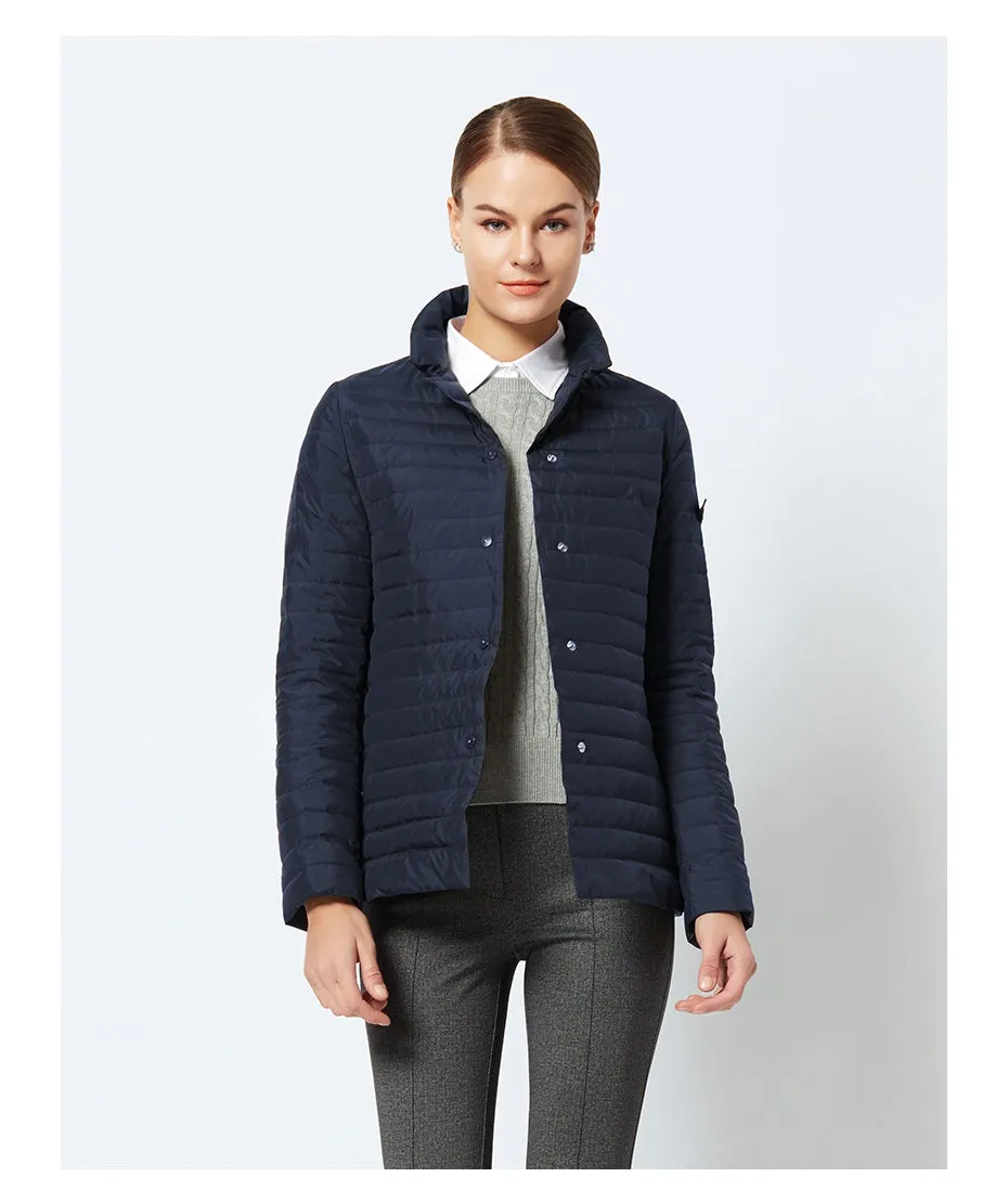 Women's Spring Windproof Quilted Short Jacket