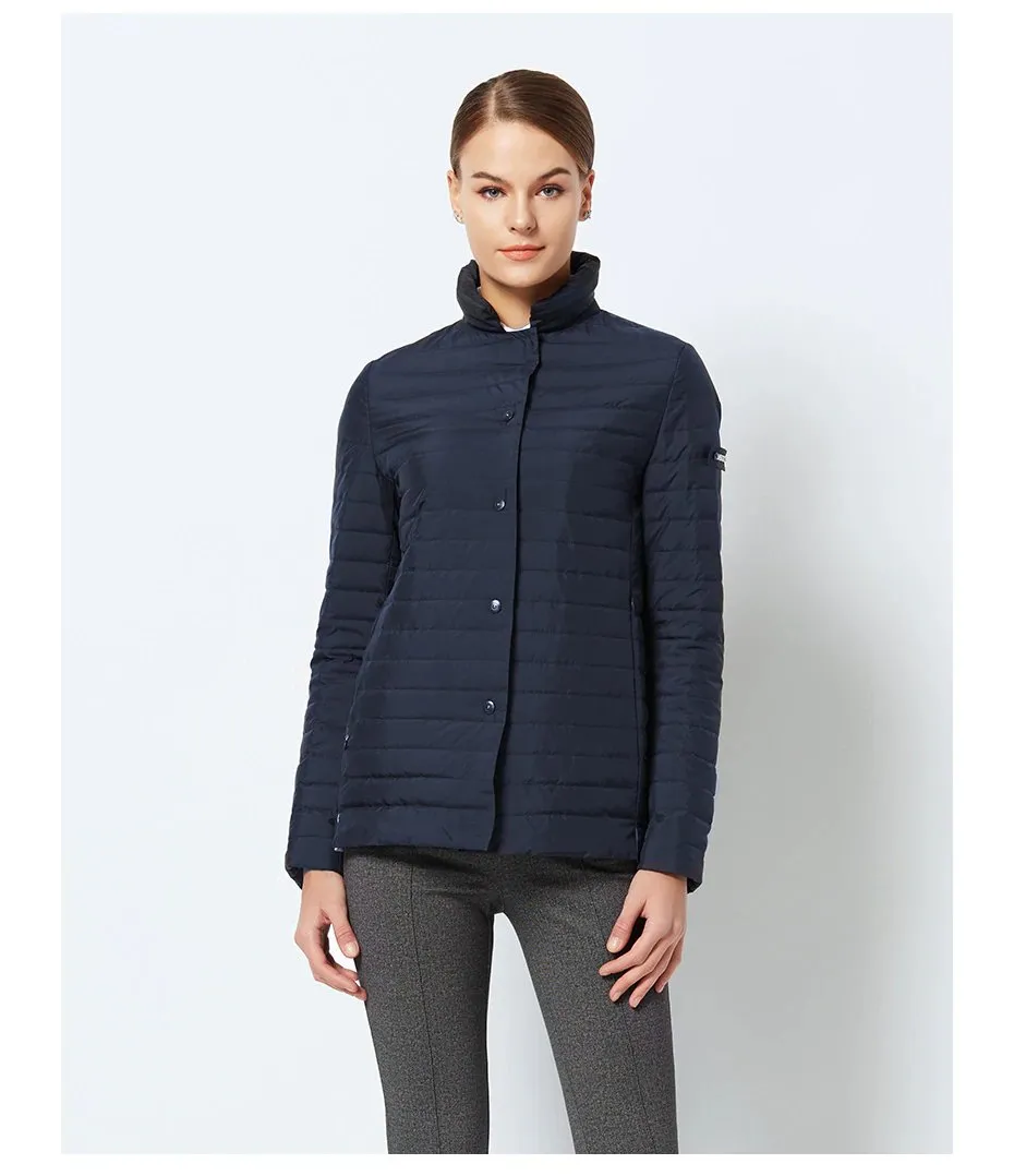 Women's Spring Windproof Quilted Short Jacket