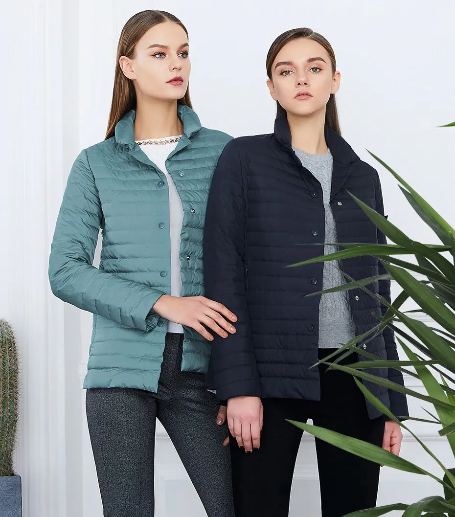 Women's Spring Windproof Quilted Short Jacket